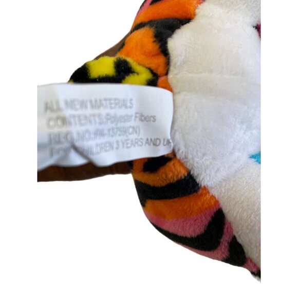 Ideal Toys Direct Rainbow Zebra Plush Stuffed Animal Polyester Fibers Ages 3 and - Picture 5 of 8